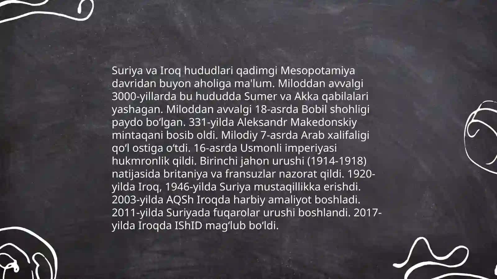 Suriya va Iroq Tarixi 3