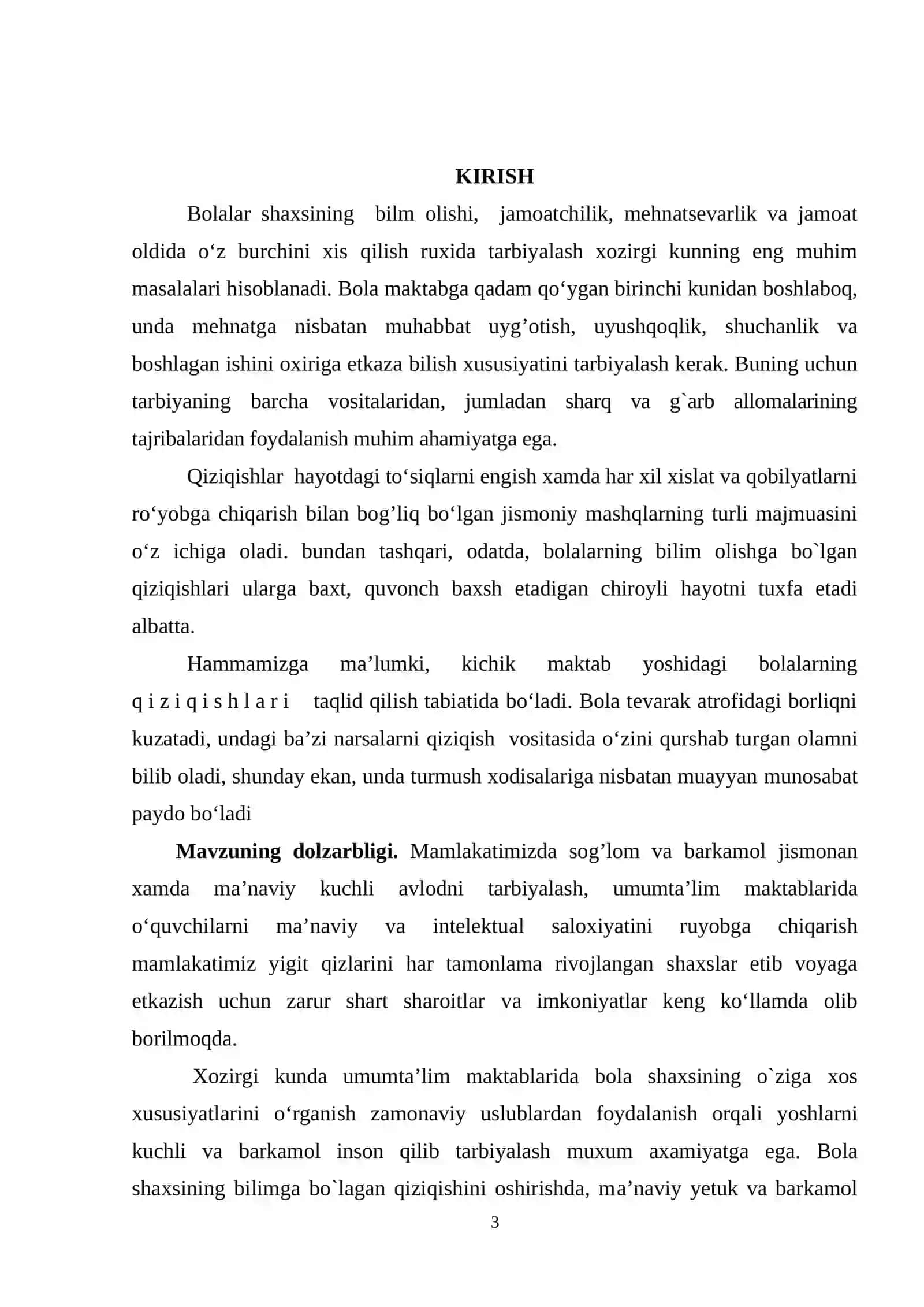 BOLA SHAXSIDA BILIMGA QIZIQISHNI RIVOJLANTIRISHGA DOIR SHARQ VA G`ARB ALLOMALARINING QARASHLARI TIZIMI 3