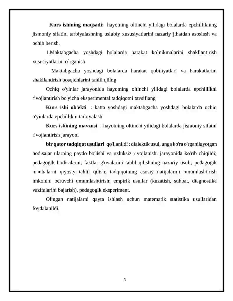 BOLALARDA JISMONIY SIFATLARINI TARBIYALASH 3