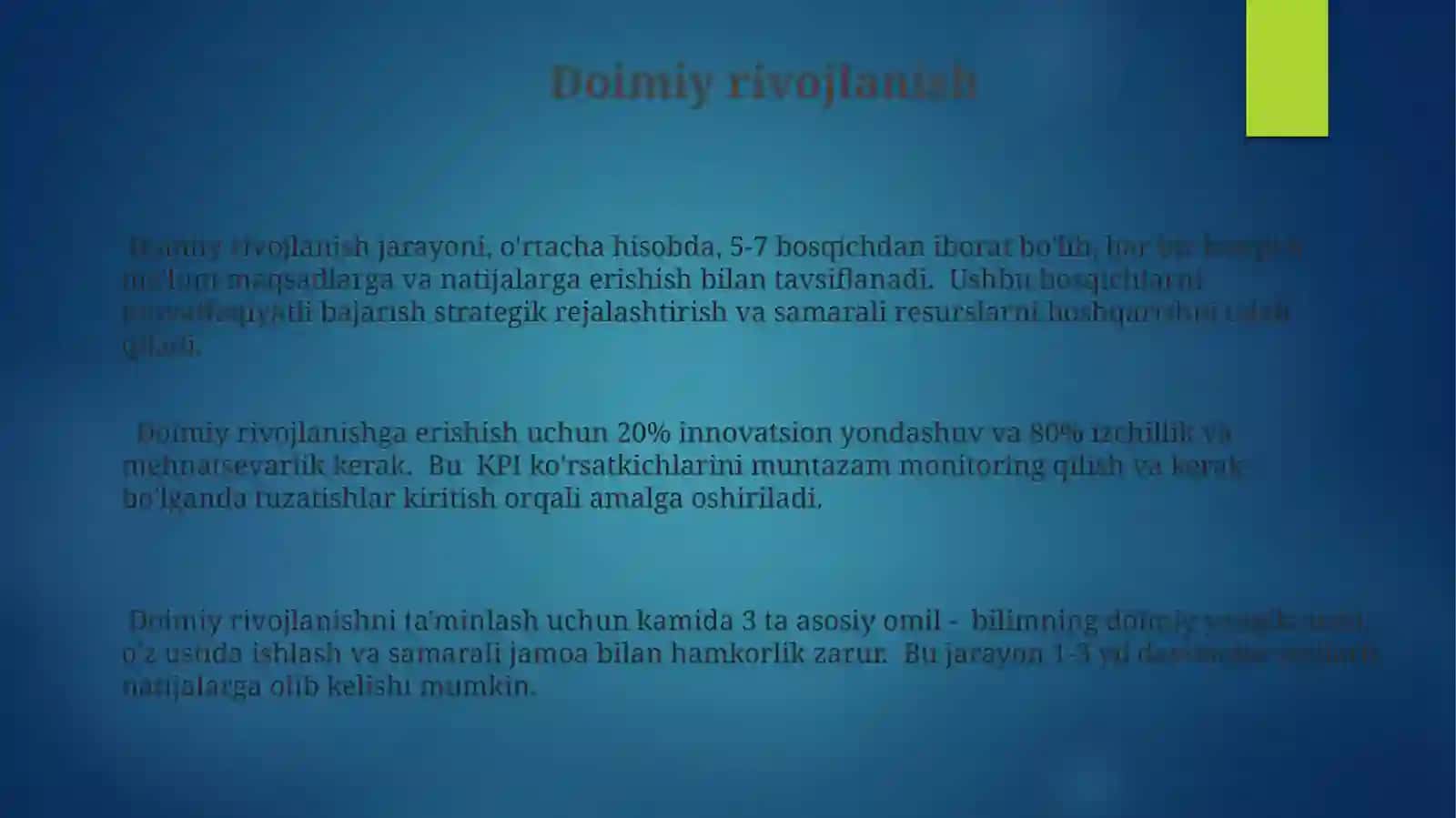 Kichik Qadamlar bilan Buyuk Safar 3