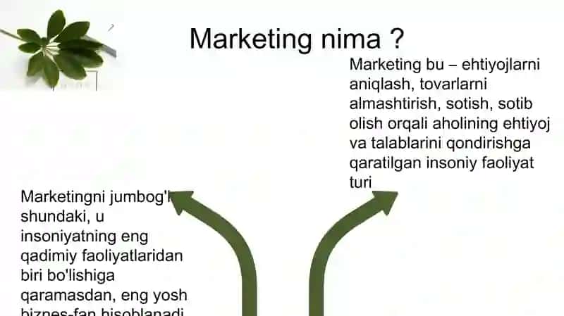 Marketing fanidagi taqdimot 3