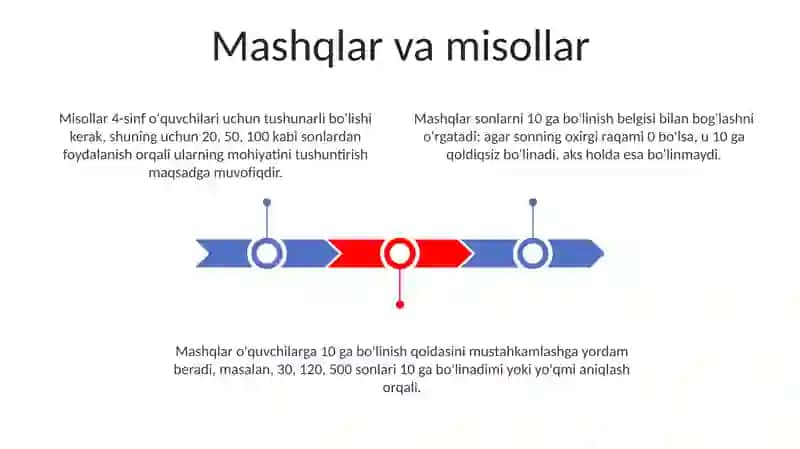 10 ga boʻlinish belgilari 4-sinf matematikadan 3
