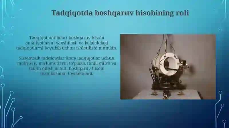 Boshqaruv Hisobi: Umumiy Ma'lumot 3