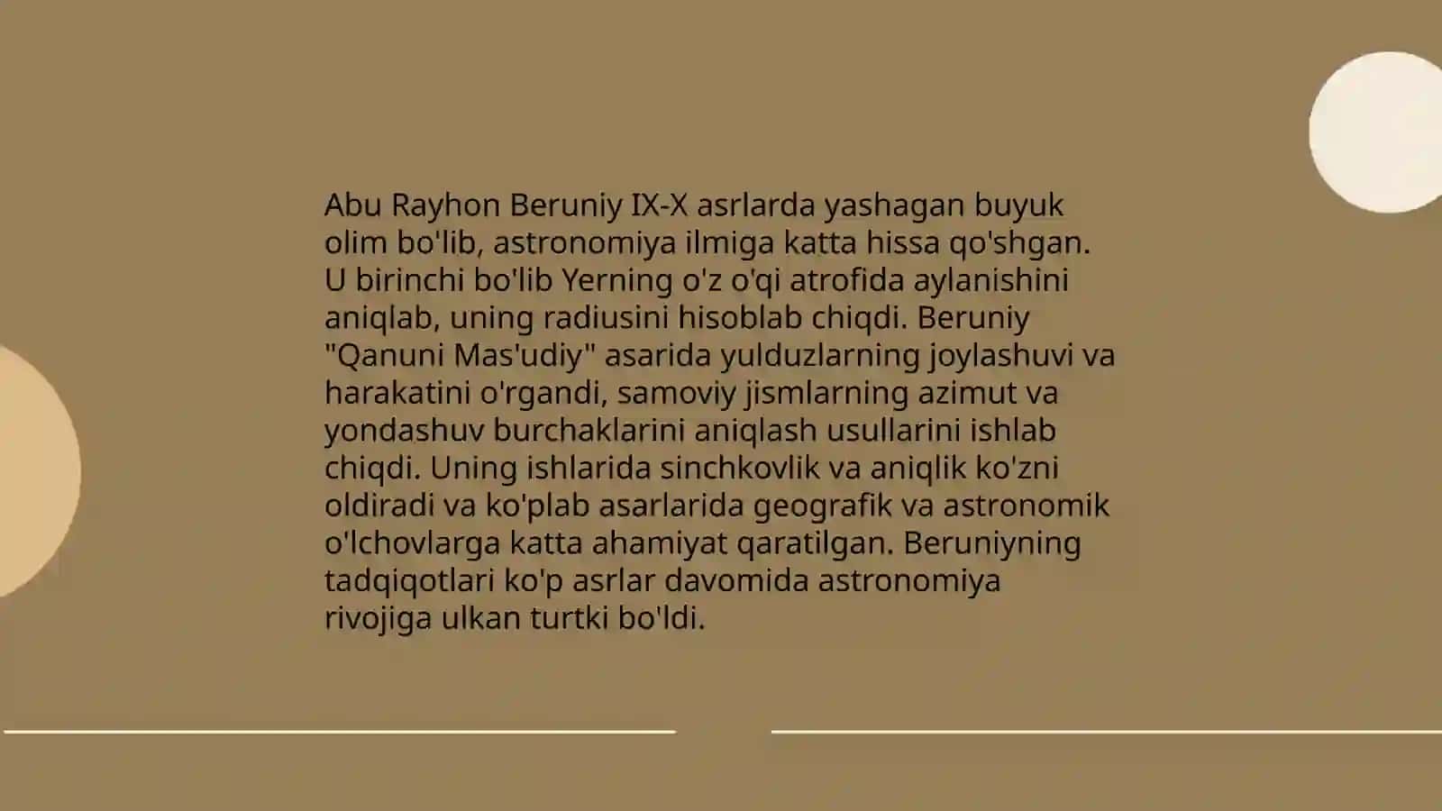 Markaziy osiyo mutafakkirlarning jaxon ilim faniga qo'shgan xissalari 3