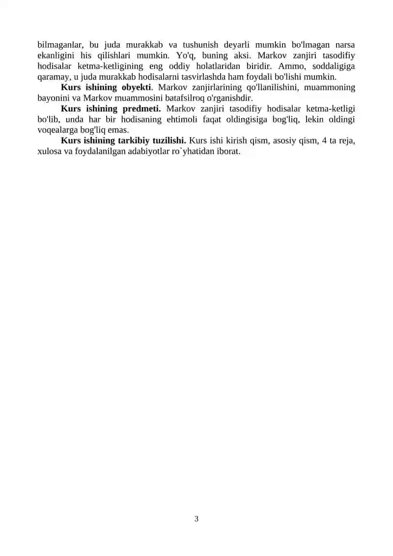 Markov zanjirlari 3