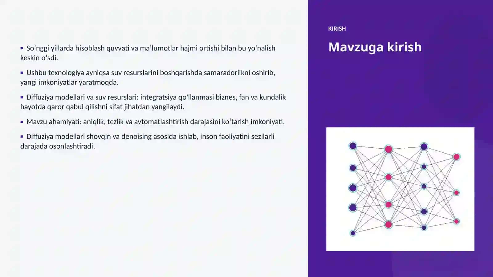 Diffuziya modellari va suv resurslari: integratsiya qo'llanmasi 3