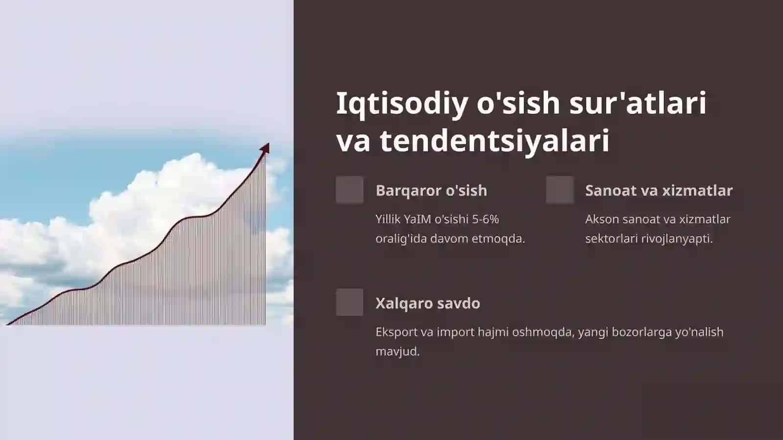 O'zbekiston iqtisodiyoti: Hozirgi holat va istiqbollar 3