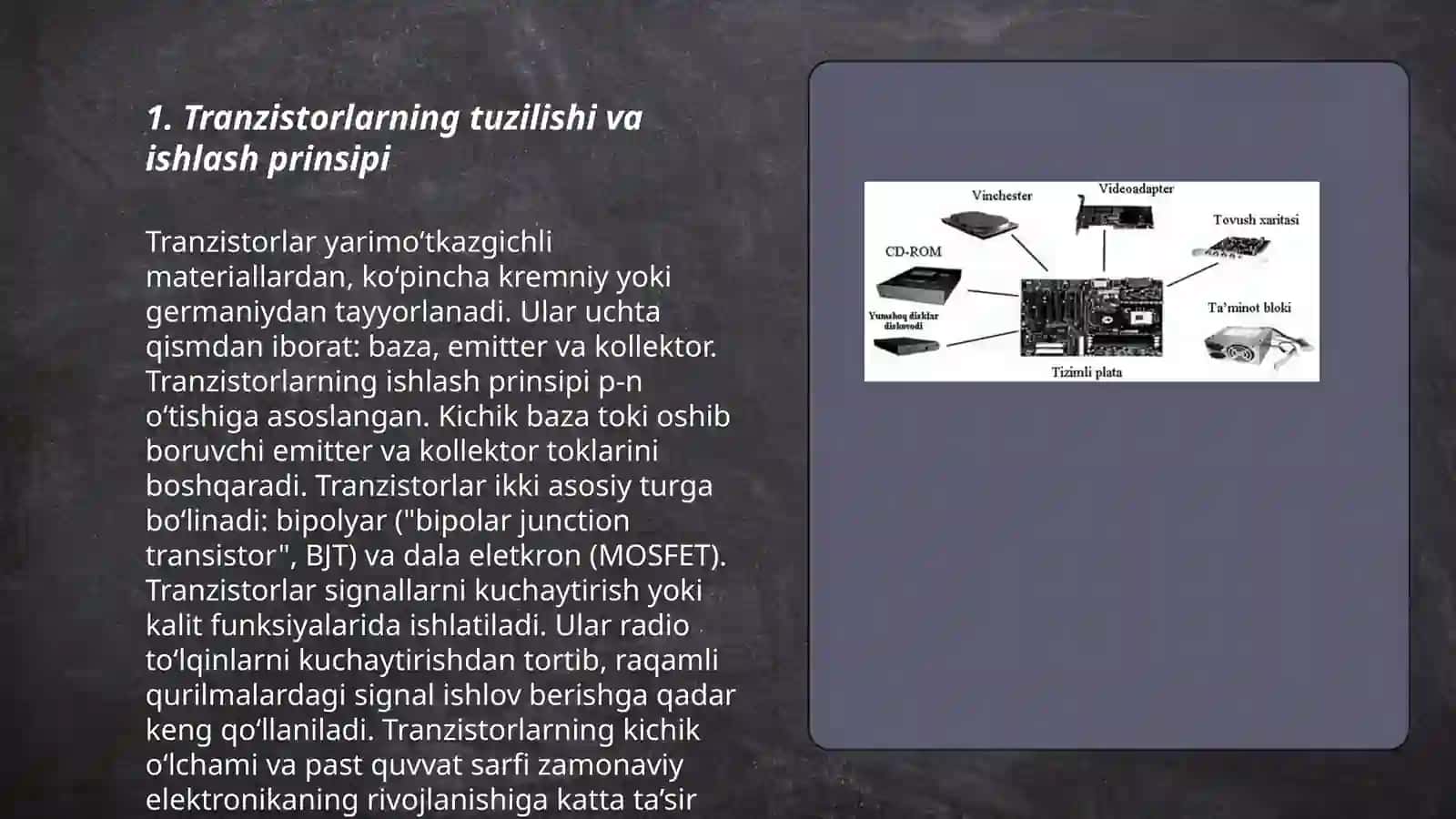 Mikrosxemalar. Ularning prinsipial tuzilishi va funksional sxemalari 3