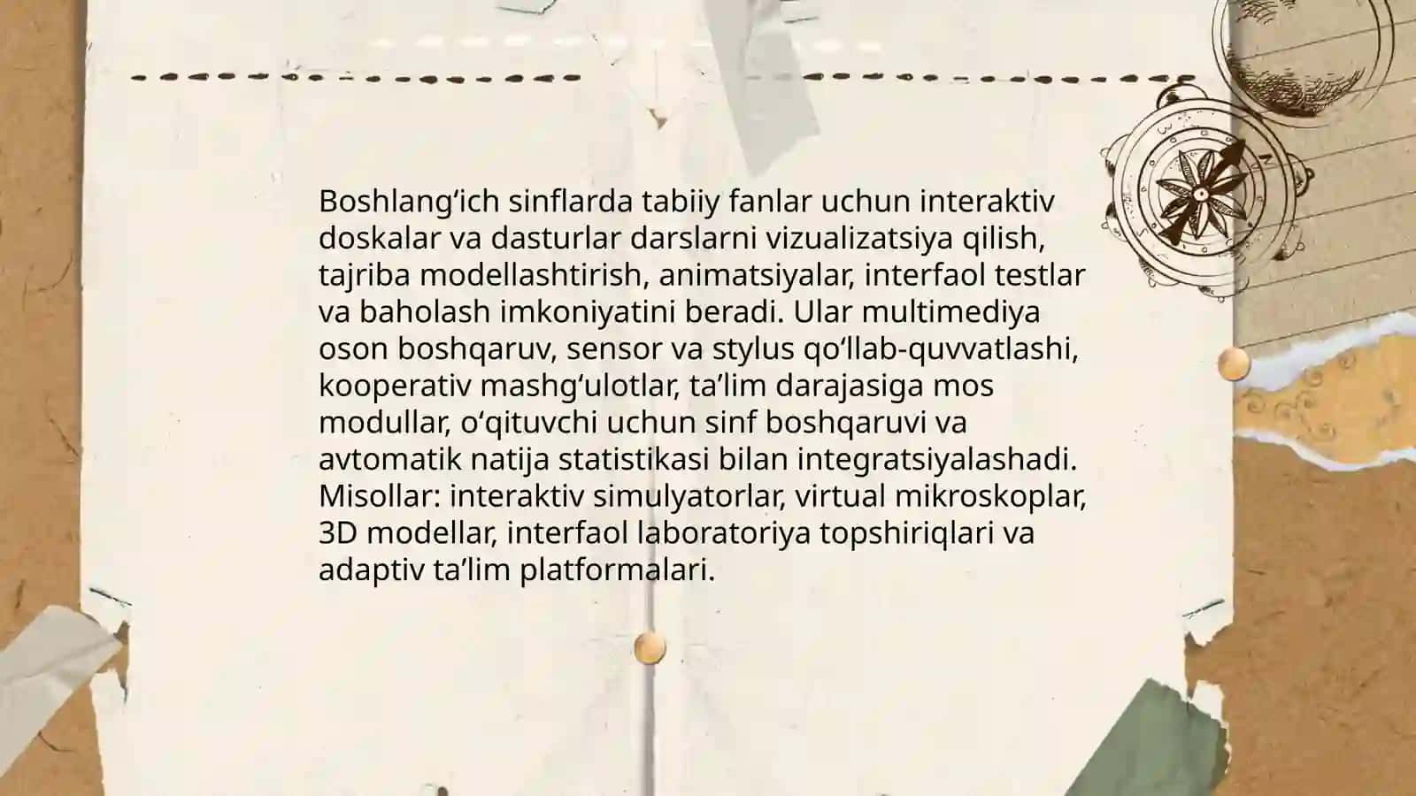 Boshlang'ich ta'lim tabiiy fanlarni o'qitish vositalari va texnologiyalari 3