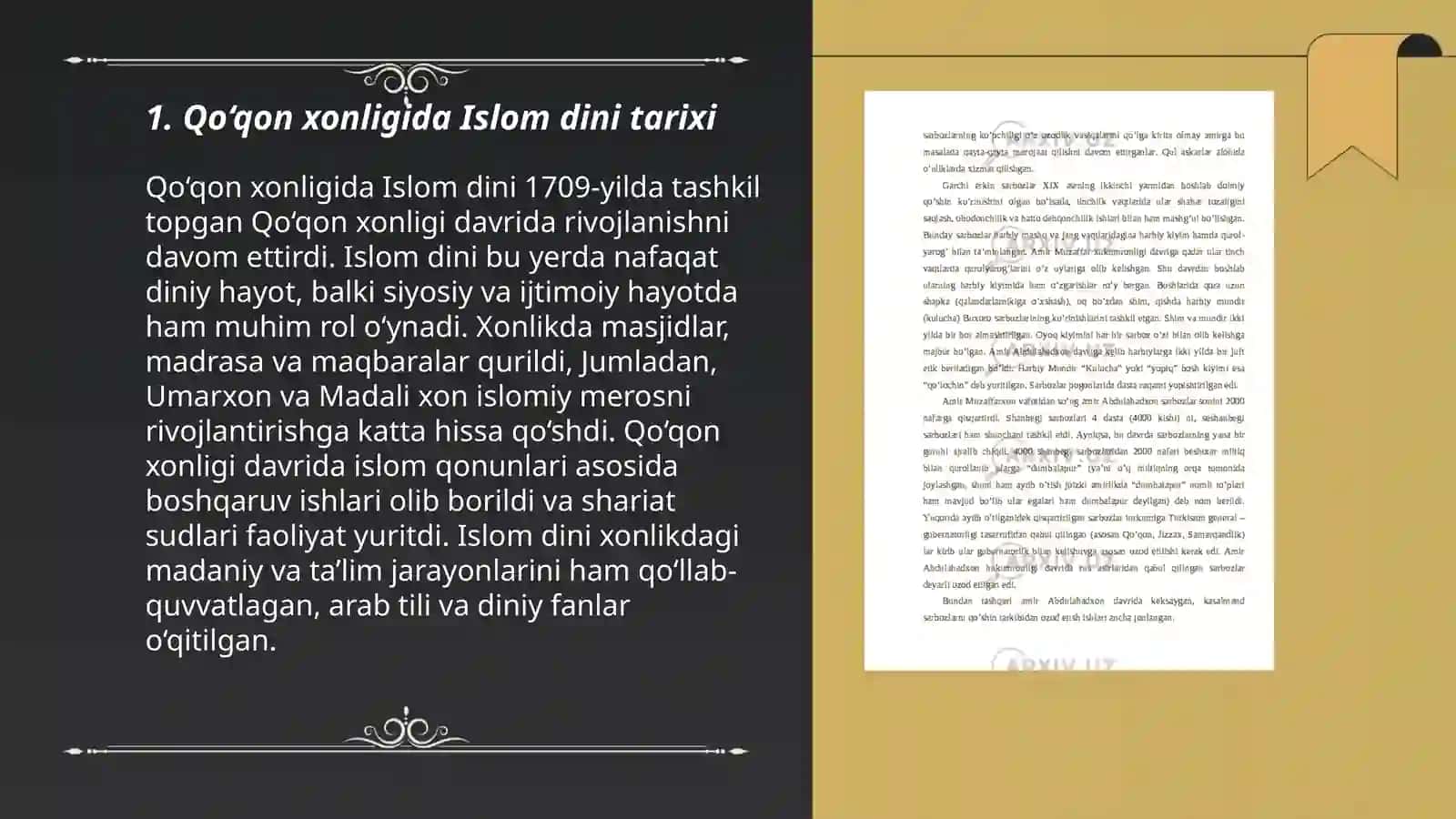 Qo’qon xonligida diniy unvon va mansablar 3