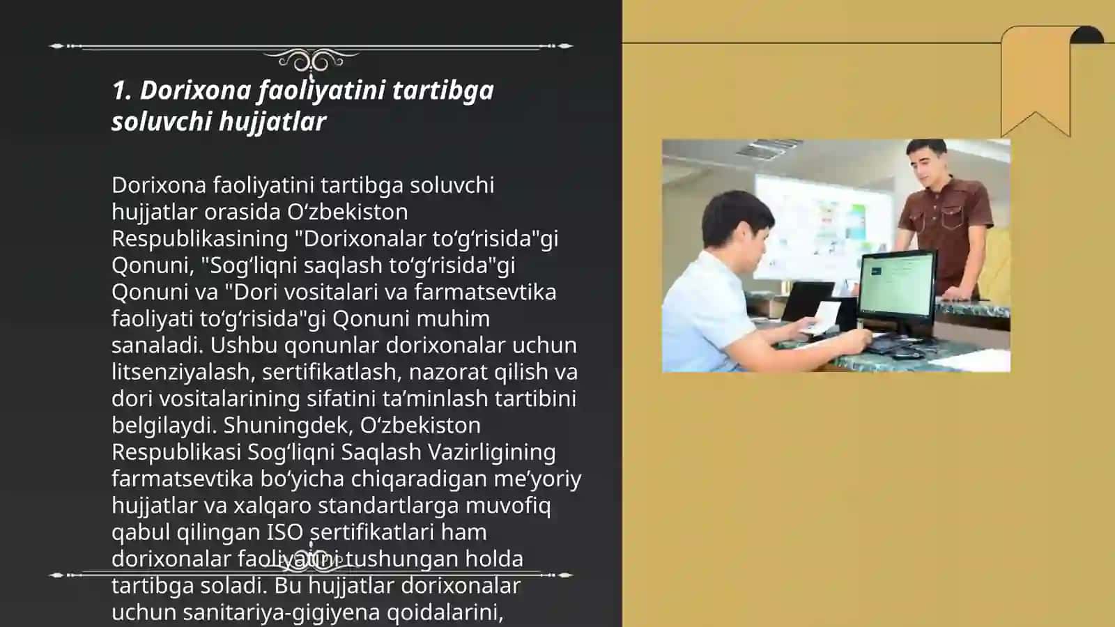 DORIXONA VA FARMATSEVTIKA TASHKILOTLARIDAN FARMOYISH VA TASHKILIY HUJJATLARNING MOHIYATI 3