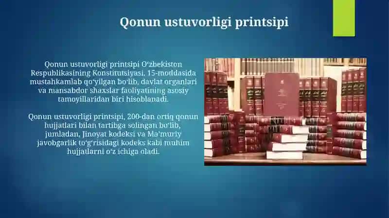 Qonuniylik va huquqiy tartibot 3