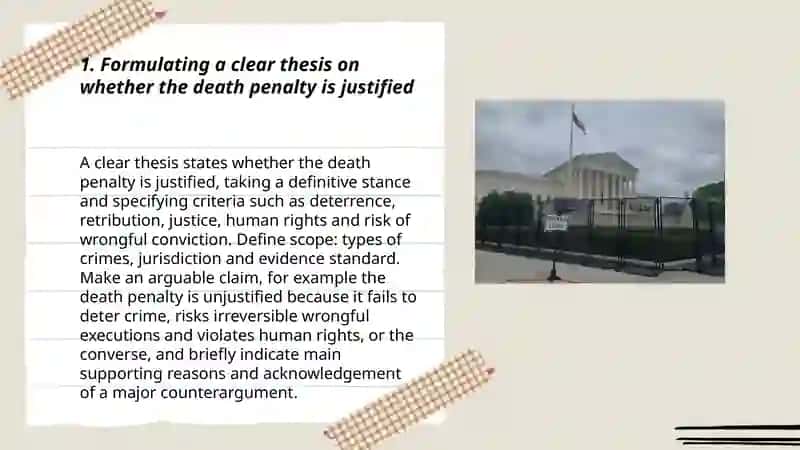 Is the death penalty justified? 3