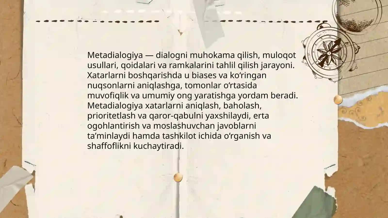 Xatarlarni boshqarish tashkilotdagi xatarlarni aniqlash va boshqarish metadialogiyasi 3