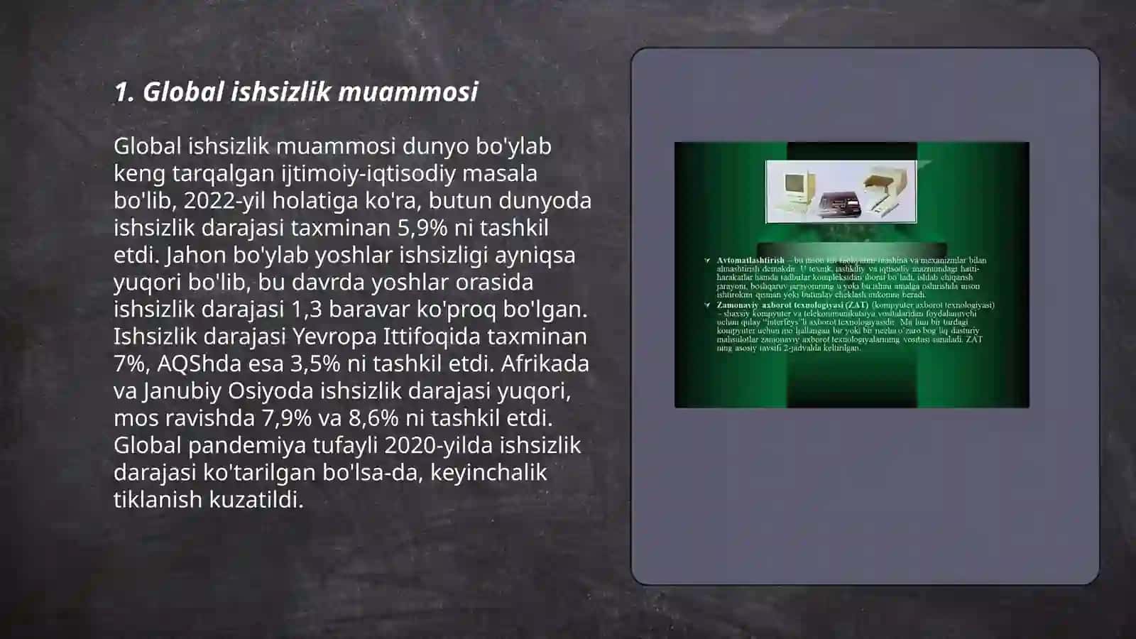 Jahon iqtsodiyotida global muammolari va uni xal qilish yo’llari 3
