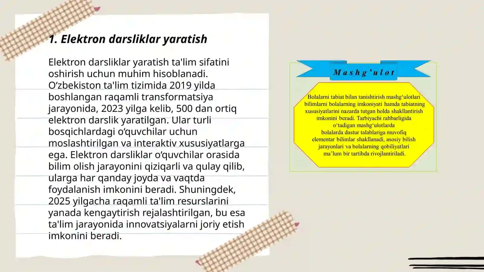 Elektron darsliklar yaratish 3