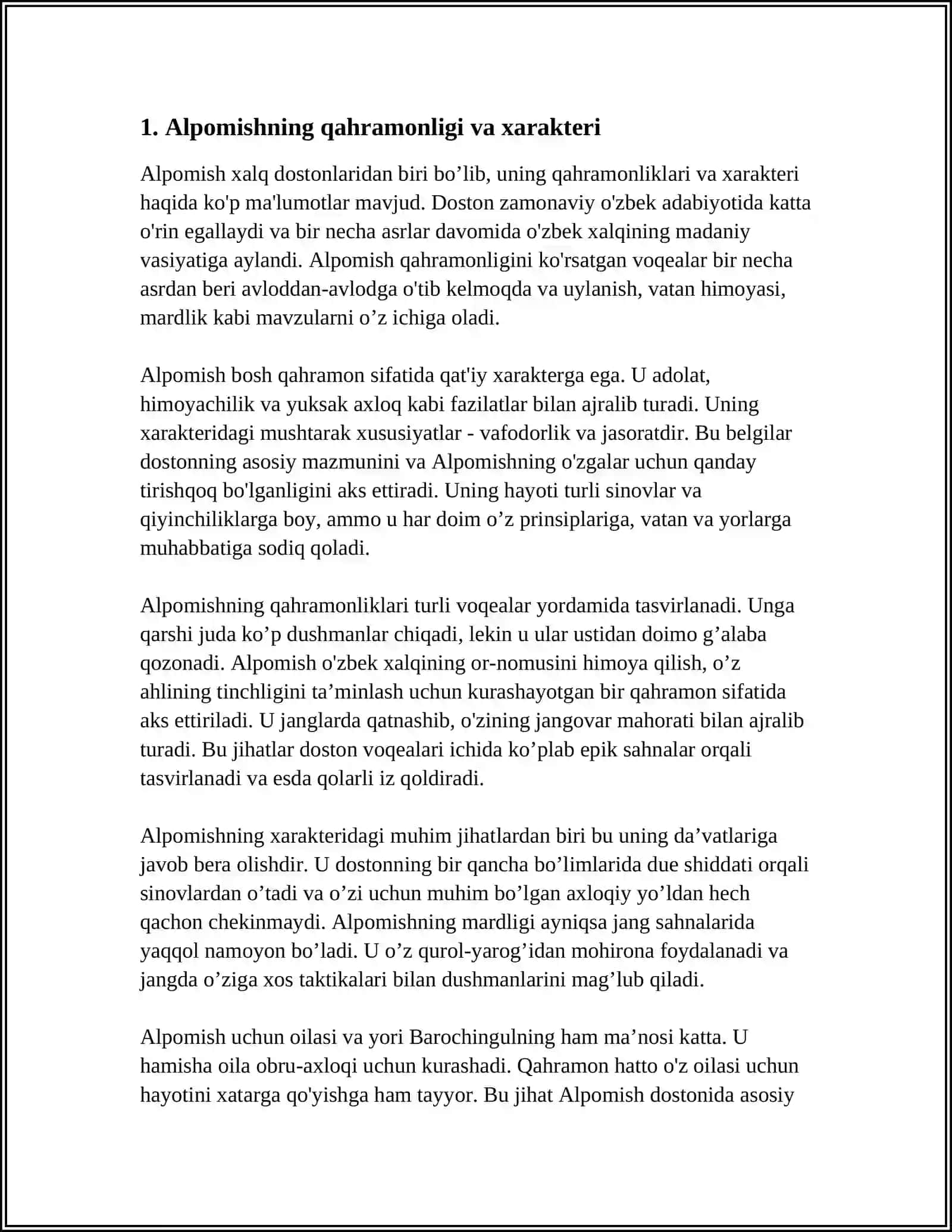 ,,ALPOMISH" DOSTONI MAZMUNI 3