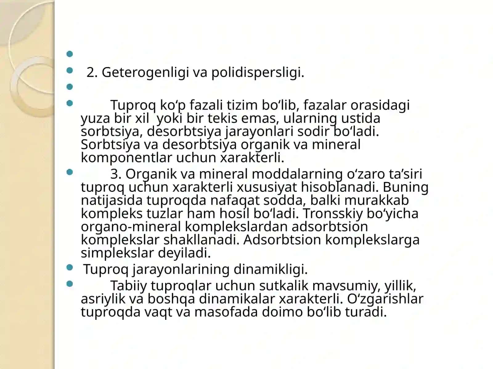 Bo’ztuproqlarning element va moddat tarkibi 3