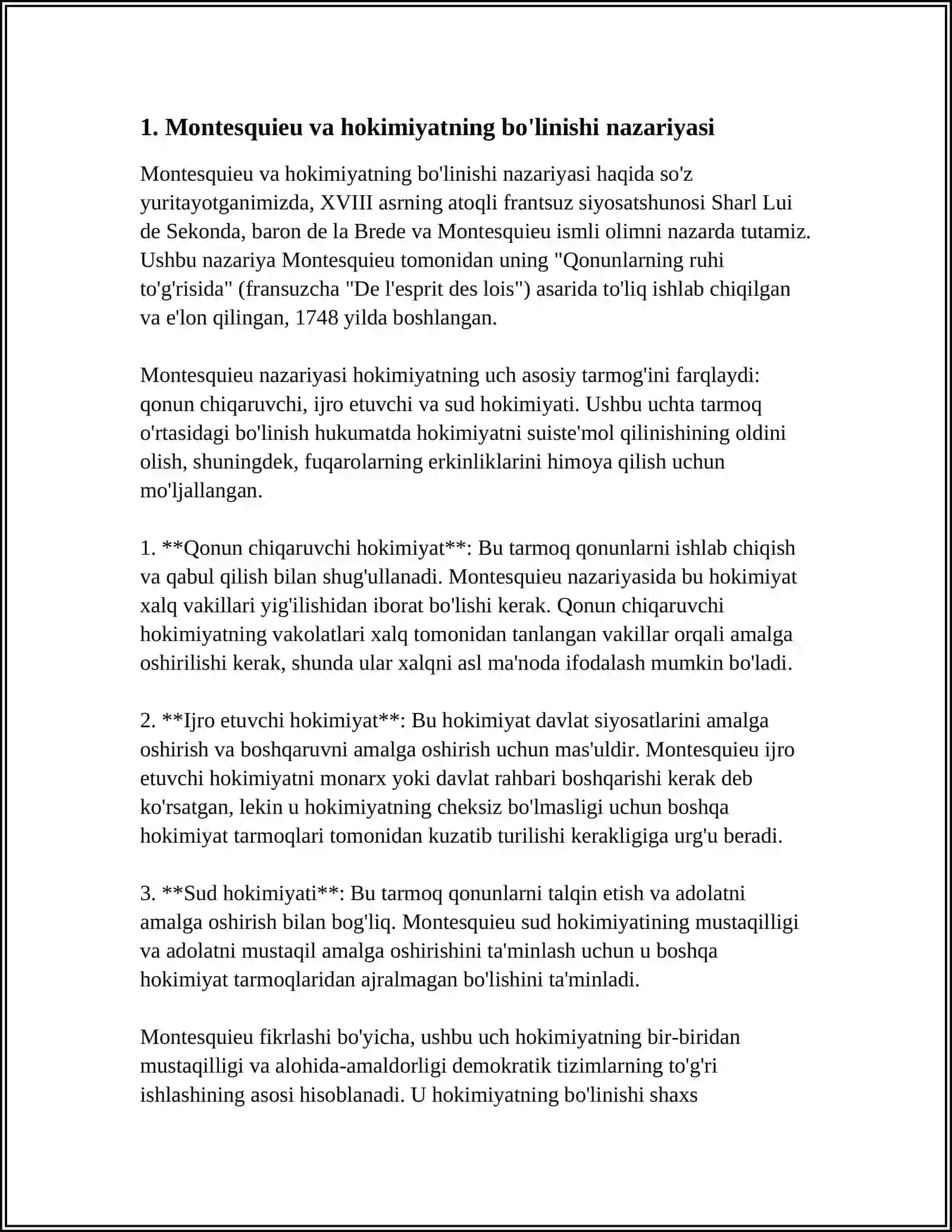 MONTESKEY VA LOKK INSONNING ASOSIY HUQUQLARI 3