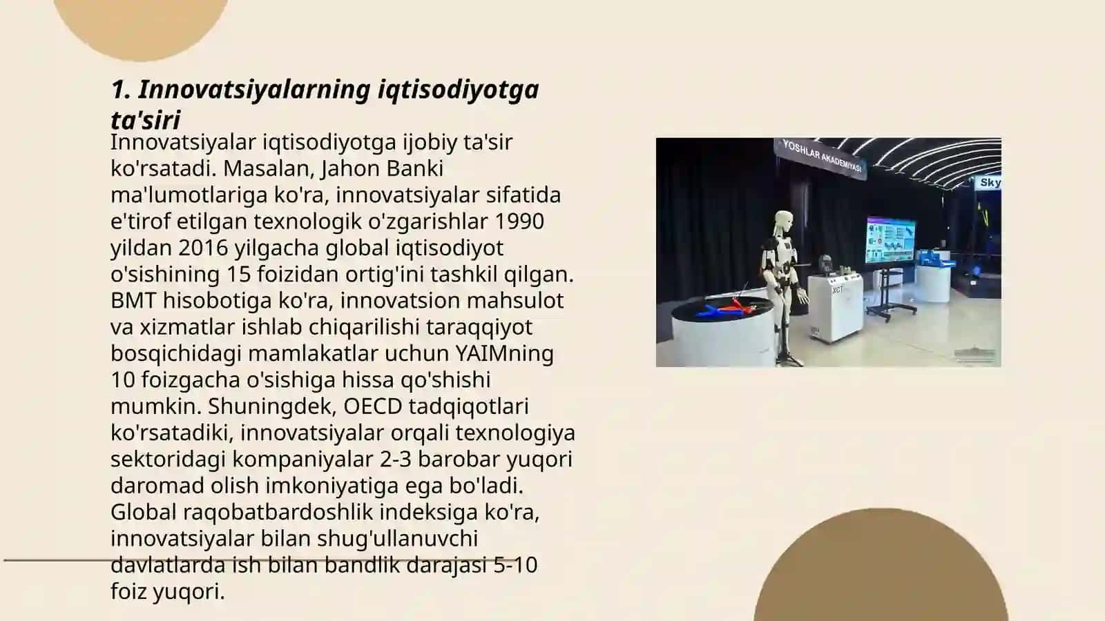 Innovatsiyalar, fan-texnikaning oʻzaro bogʻliqligi va rivojlanishi 3