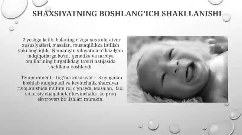 Goʻdaklik davrining psixologik xususiyatlari 3