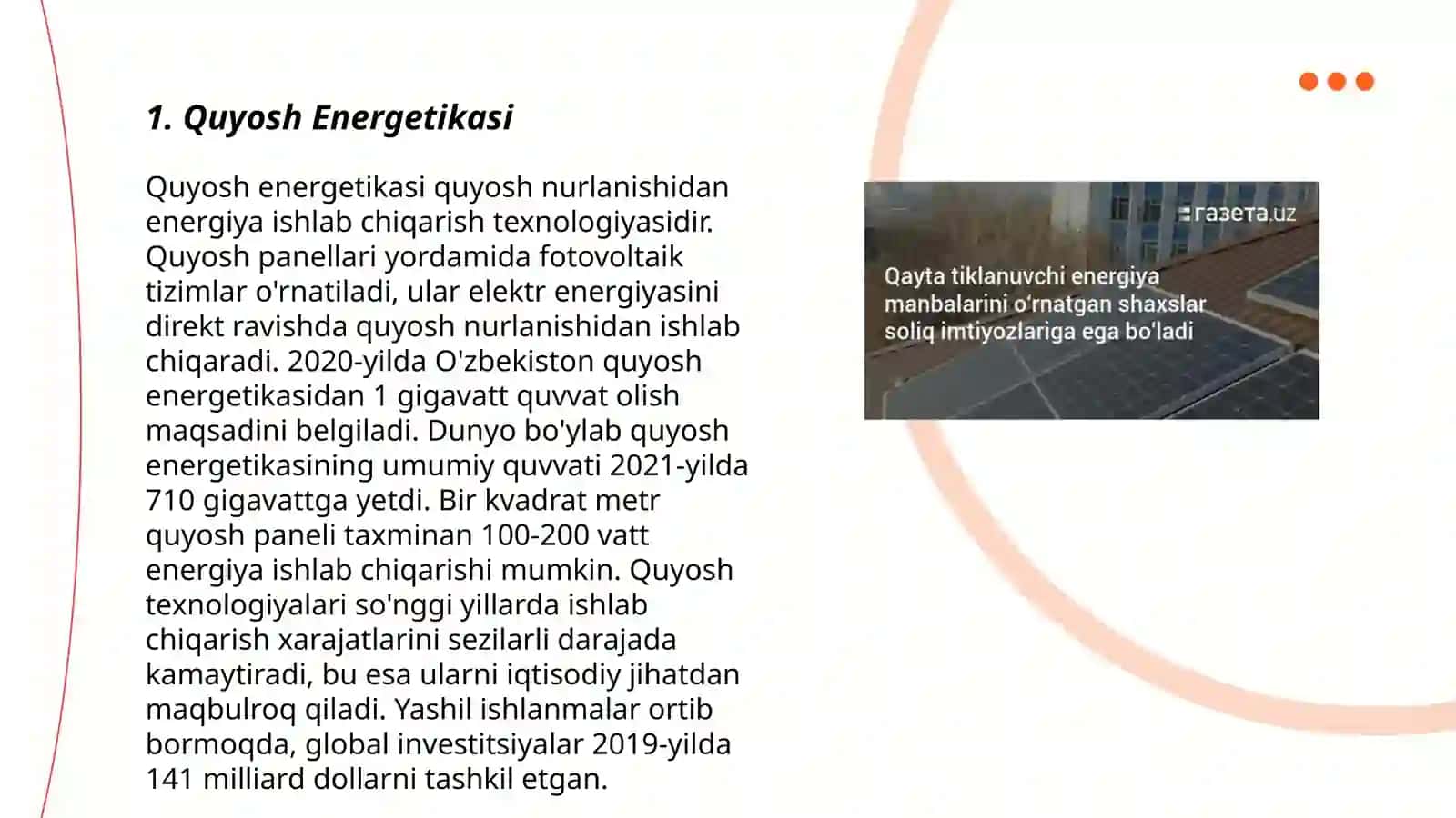 Quyosh energetikasi 3