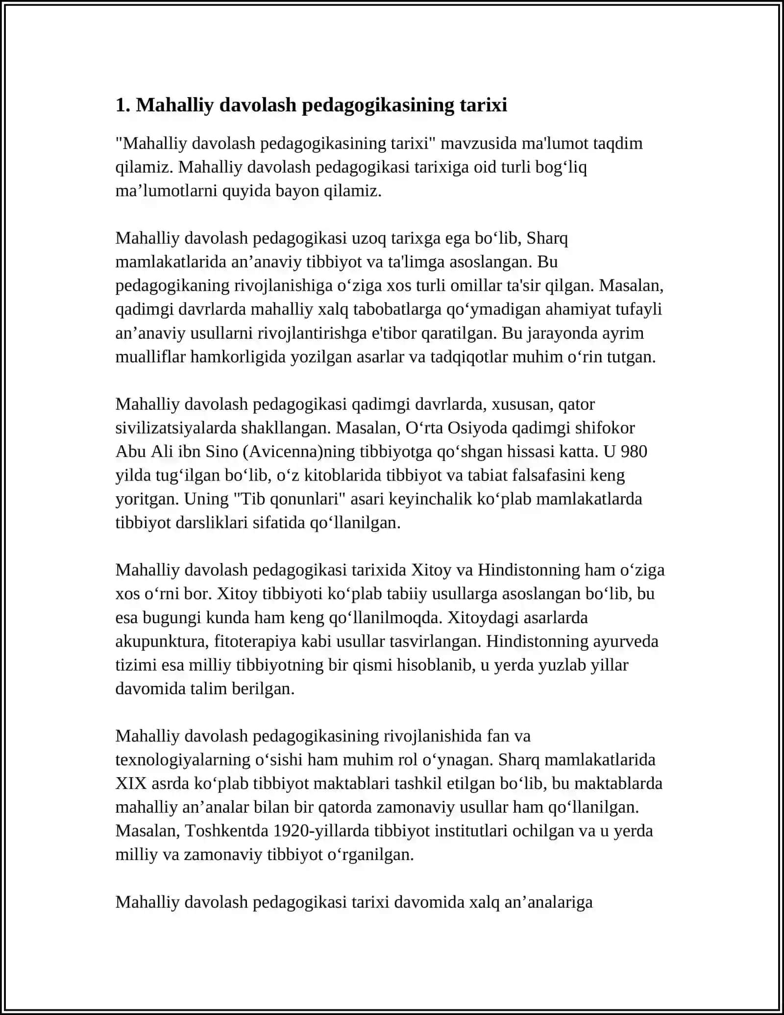 MAHALLIY DAVOLASH PEDAGOGIKASINING RIVOJLANISH ASOSLARI 3