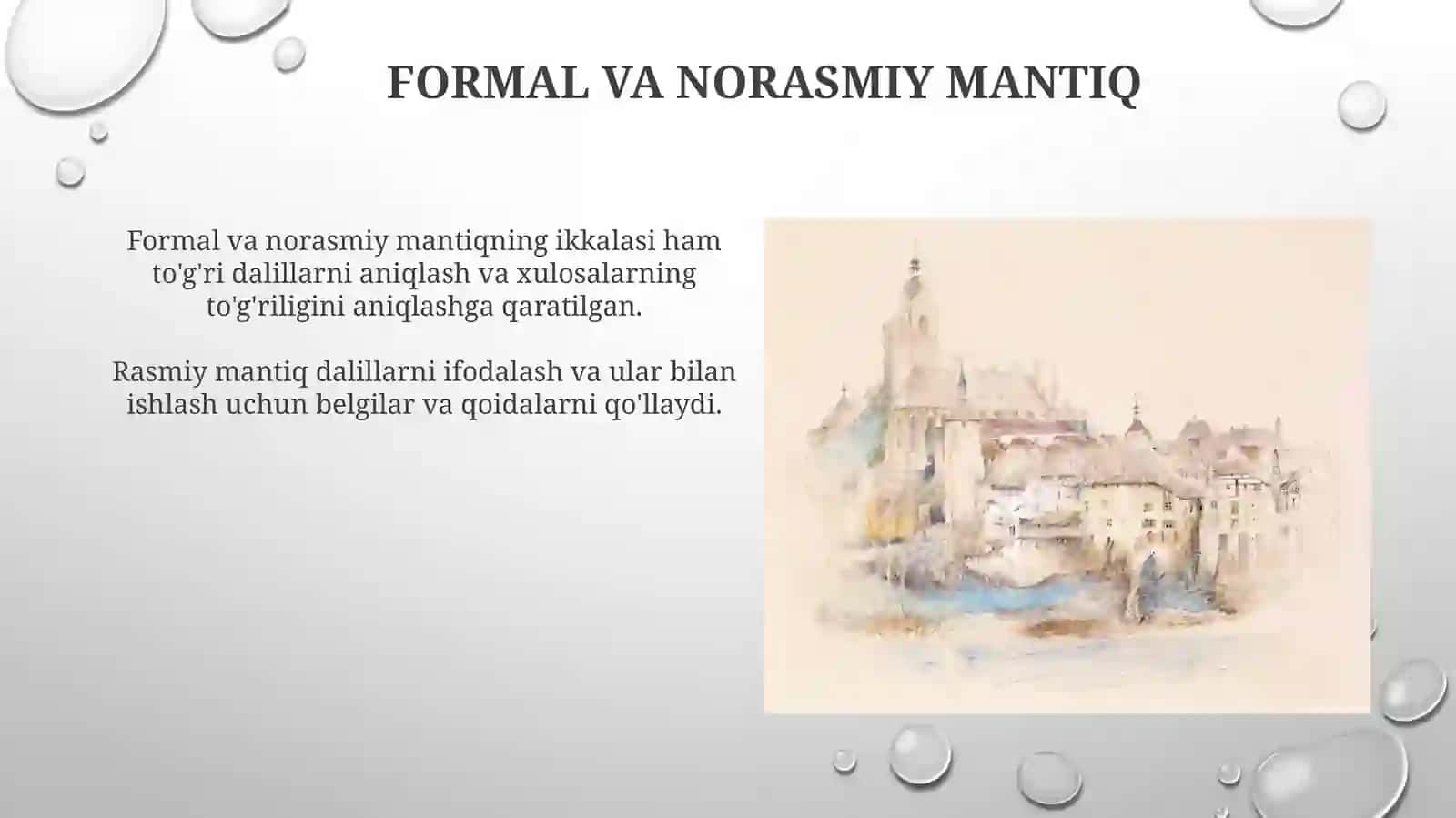 Xulosachiqarishning umumiy mantiqiy tavsifi 3