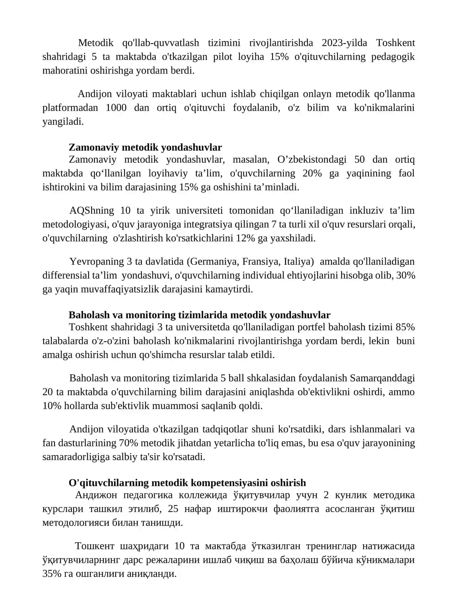 O'quv tajriba jarayonini takomlashtirishda uslubiy taminot roli 3