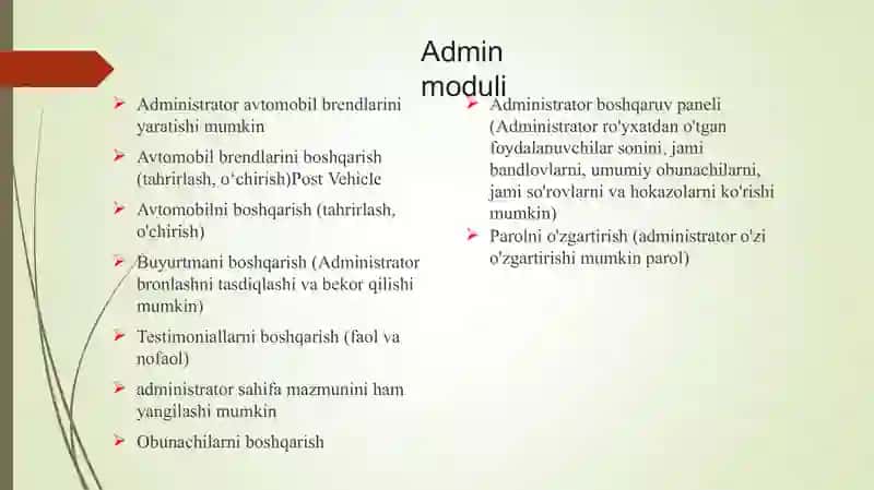 Avtomobil ijaraga berish tizimi 3