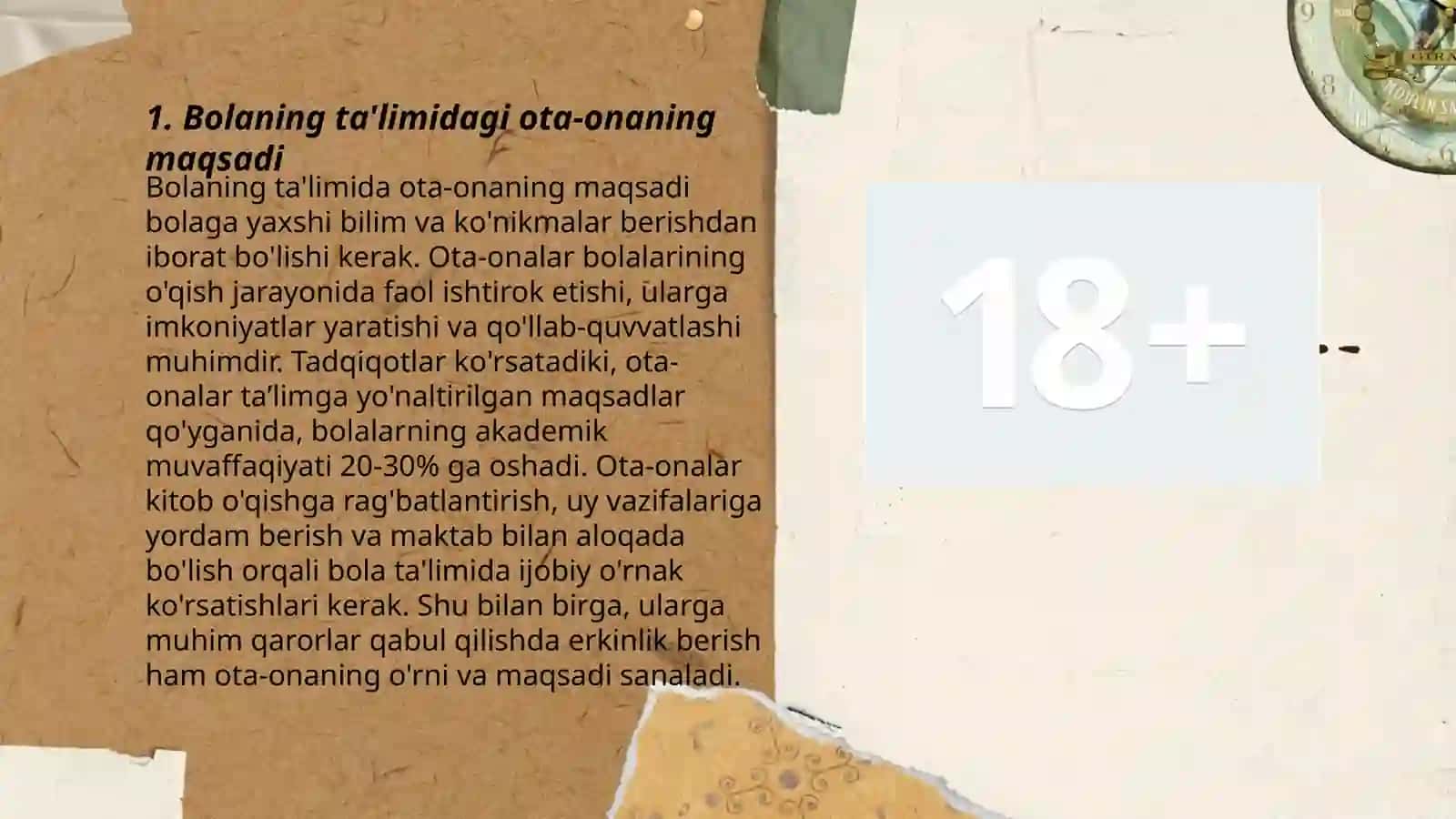 Yordamga muhtoj boʻlgan bolalarni talimga jalb qilishda ota-onalarning roli 3
