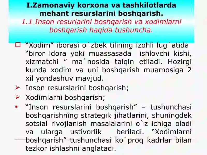 Xodimlarni boshqarishda kadrlar siyosati 3