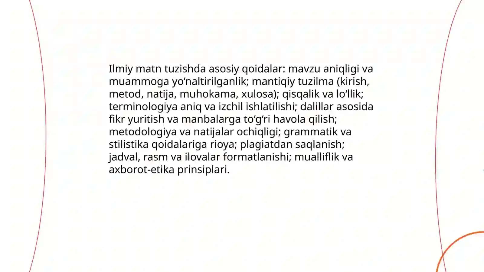 Ilmiy matn bilan ishlash: tuzish va annotatsiya tuzish 3
