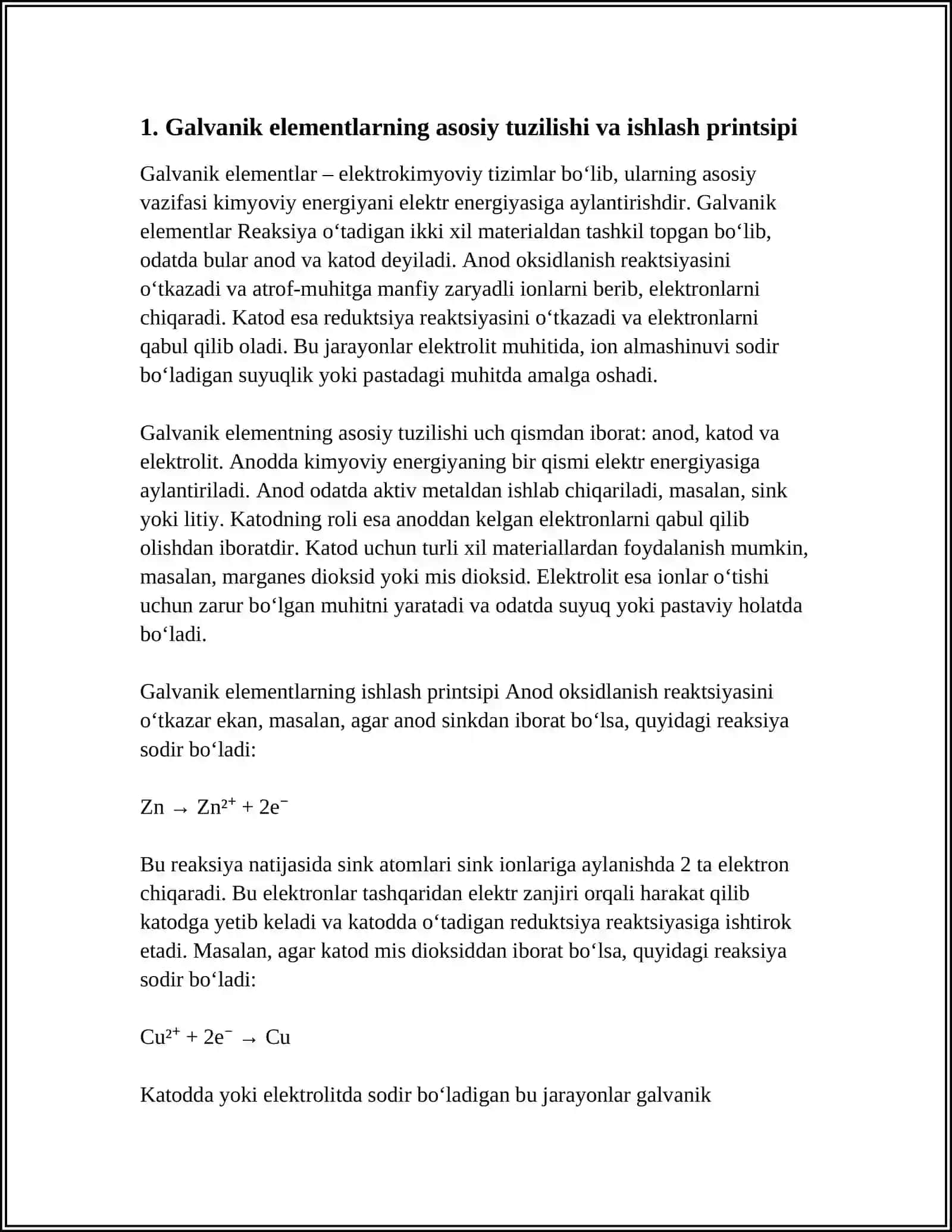 GALVANIK ELEMENTLAR VA AKKUMULYATORLAR 3