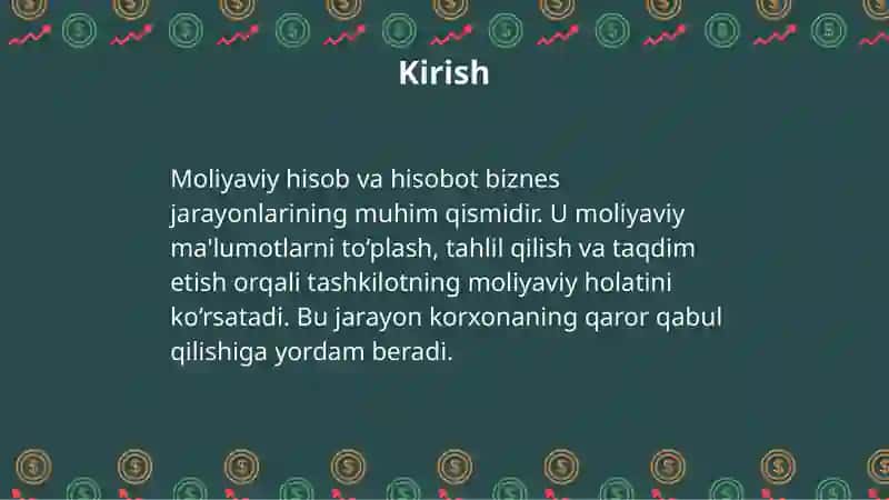 Moliyaviy hisob 3