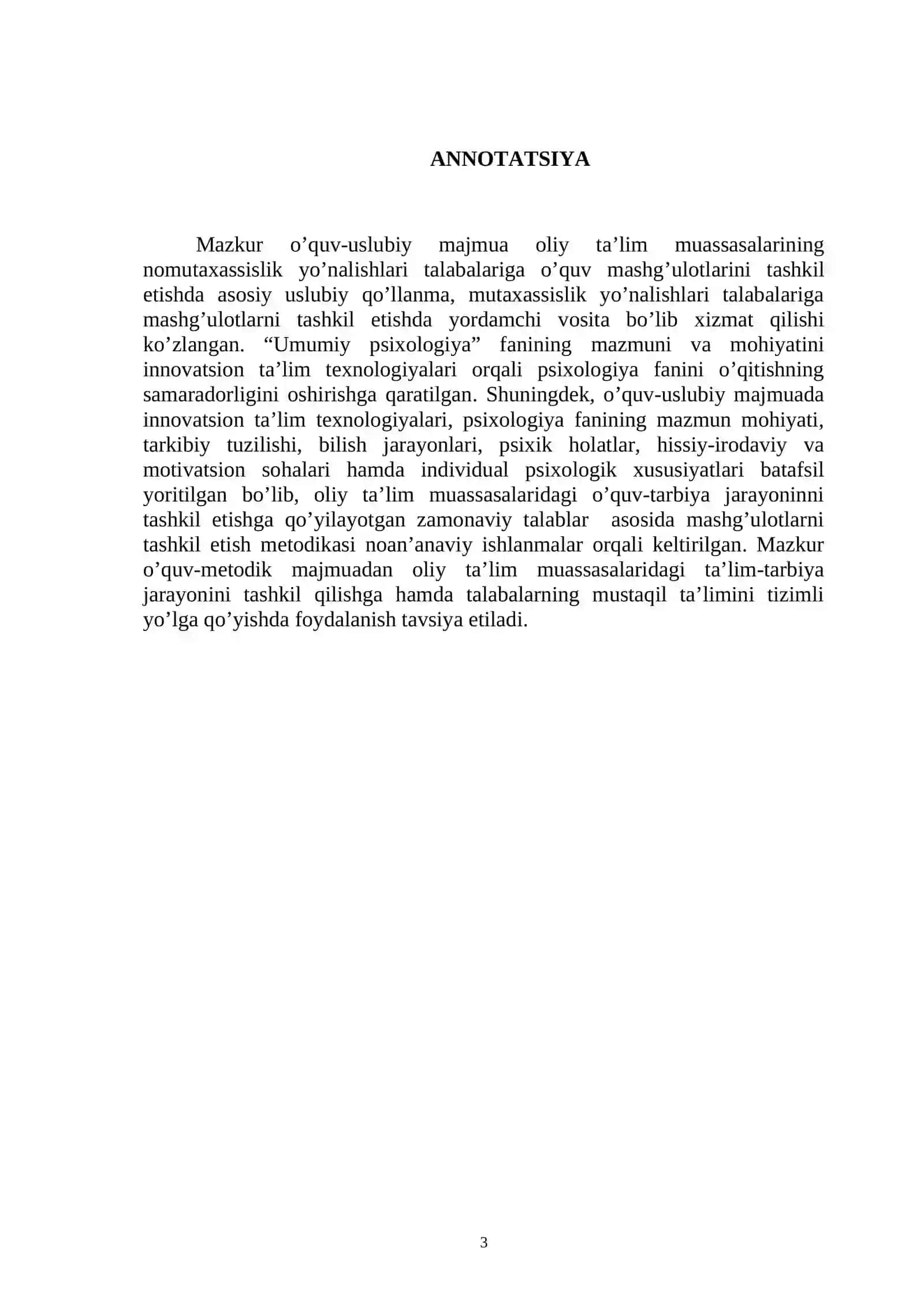 UMUMIY PSIXOLOGIYA 3