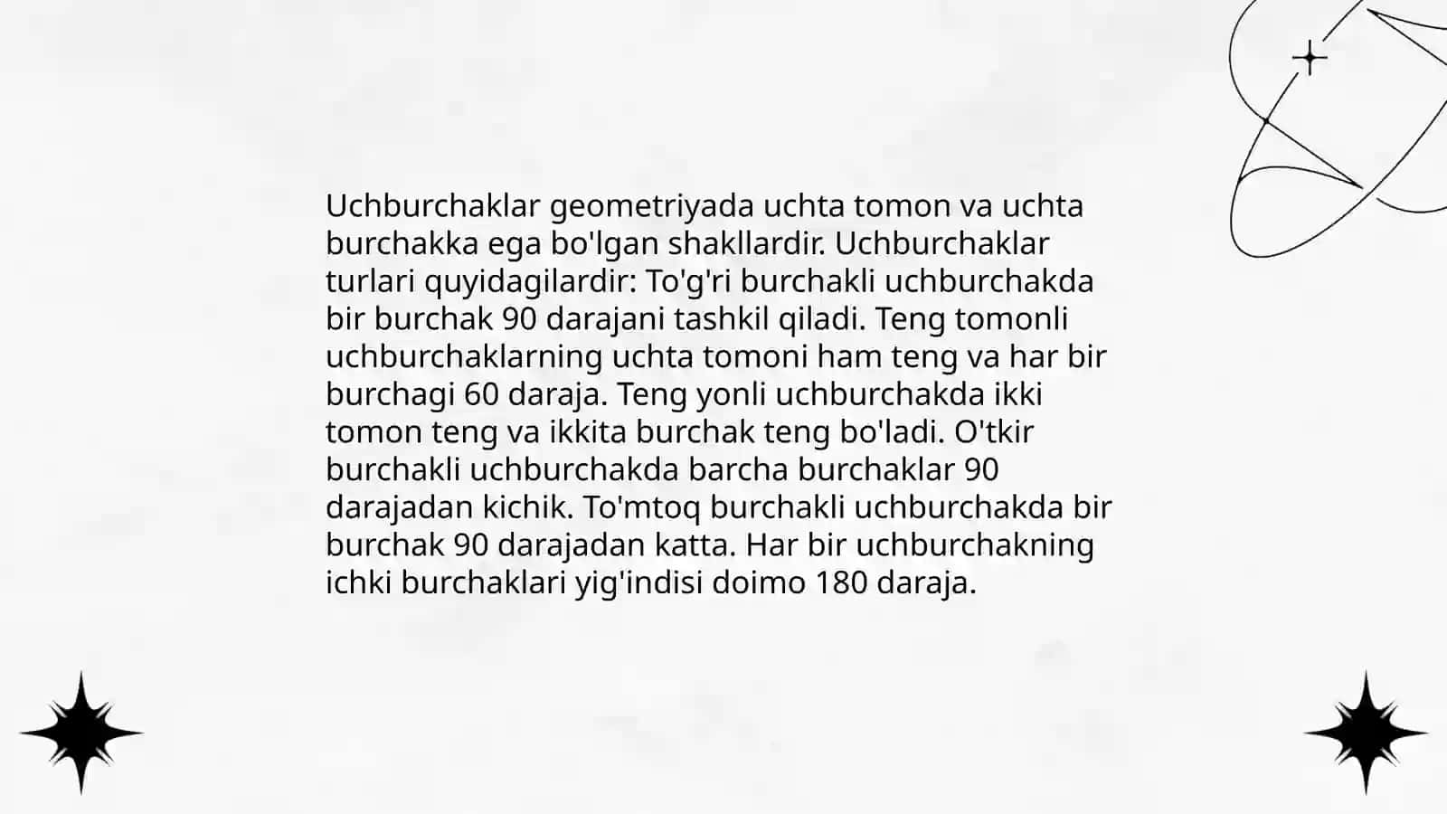Gipotenuzasi va kateti boʻyicha turi burchakli uchburchak yasash (slayt) 3