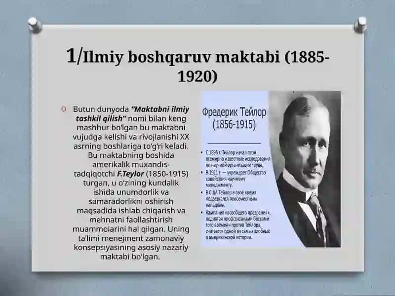Menejment amaliyotidagi zamonaviy yondoshuvlar va konsepsiyalar 3