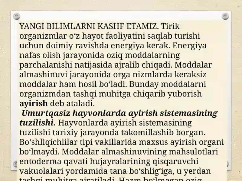 Odam va hayvonlarning ayirishi 3