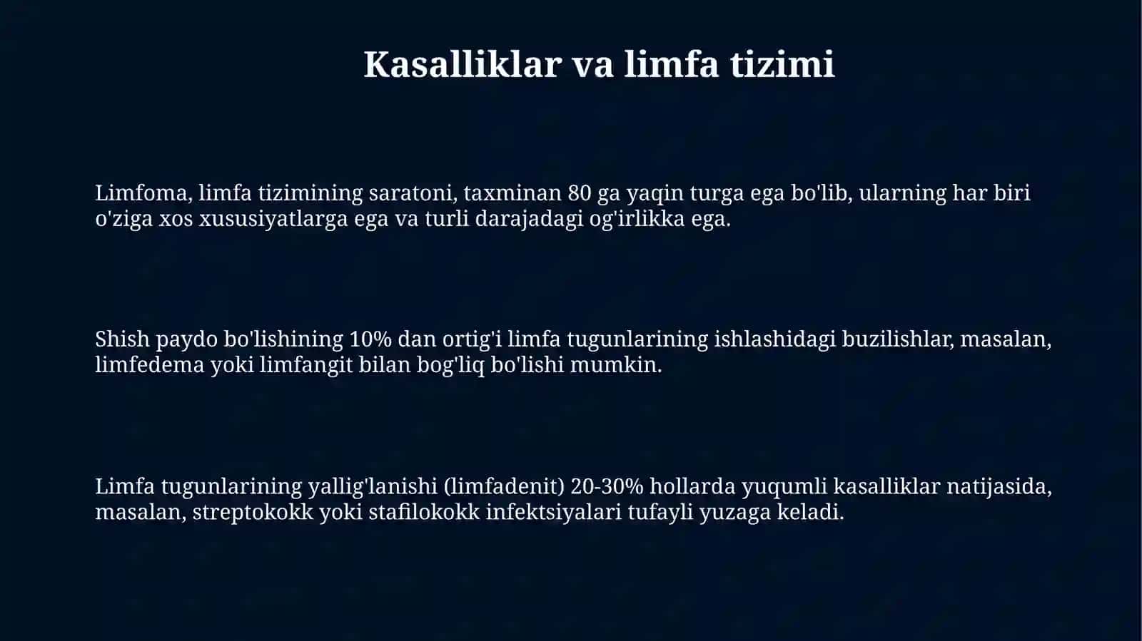 Limfa tomirlarining taraqqiyoti va tuzilishiga ijtimoiy va biologik muxitlarning taʼsiri 3