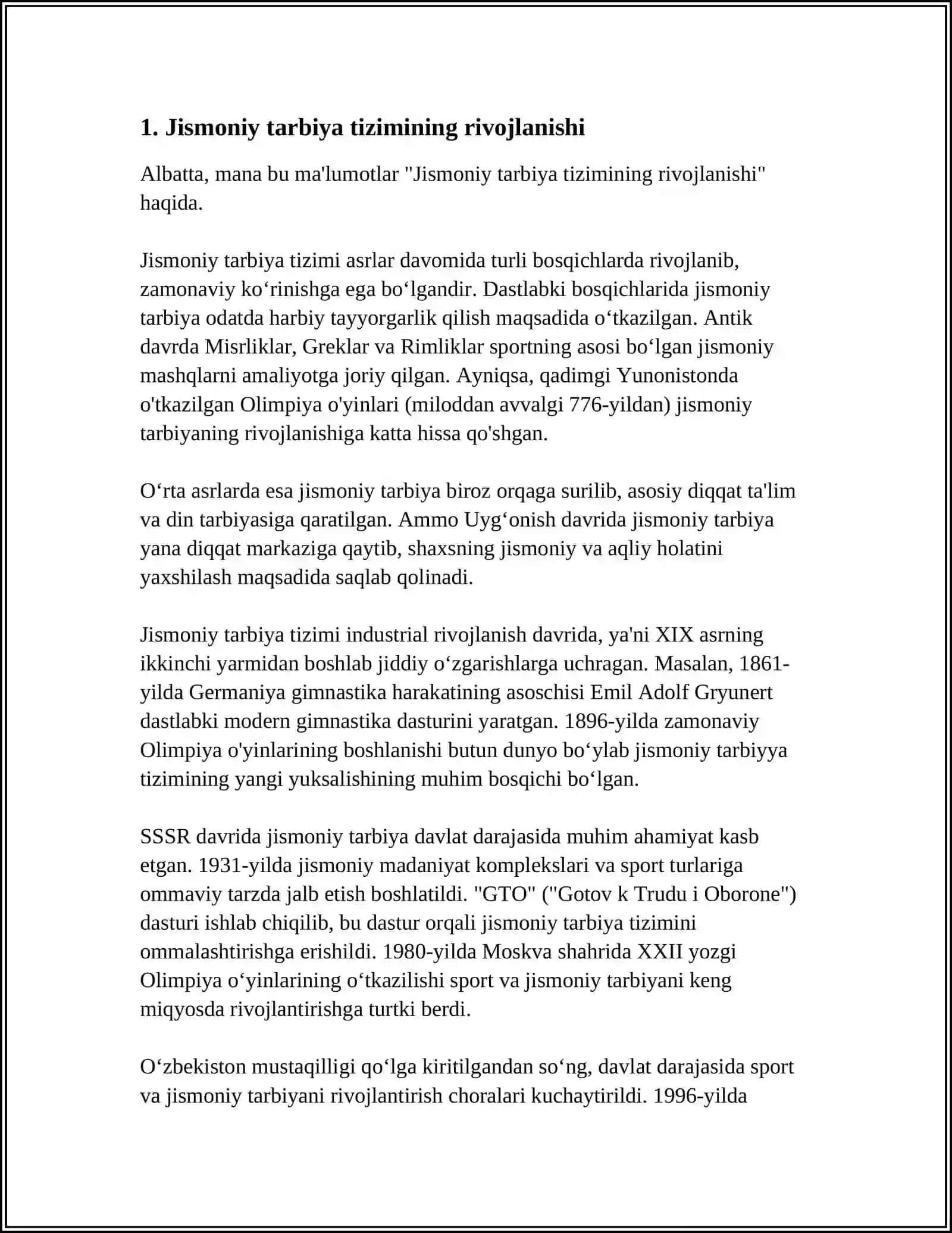 O‘ZBEKISTON RESPUBLIKASIDA JISMONIY TARBIYA VA SPORT TARAQQIYOTI 2024-2025-o'quv yili 3