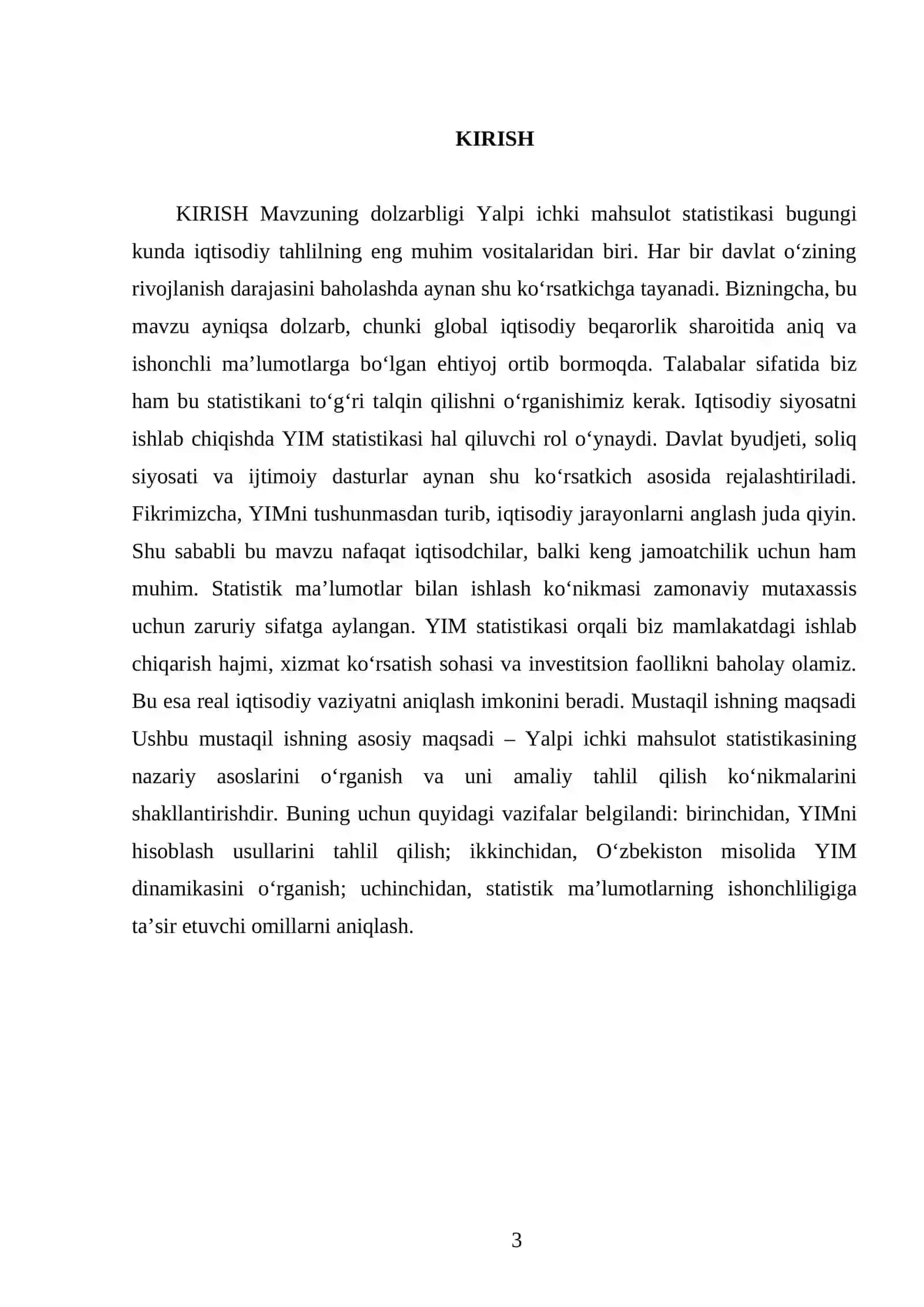 Yalpi ichki mahsulot statistikasi 3