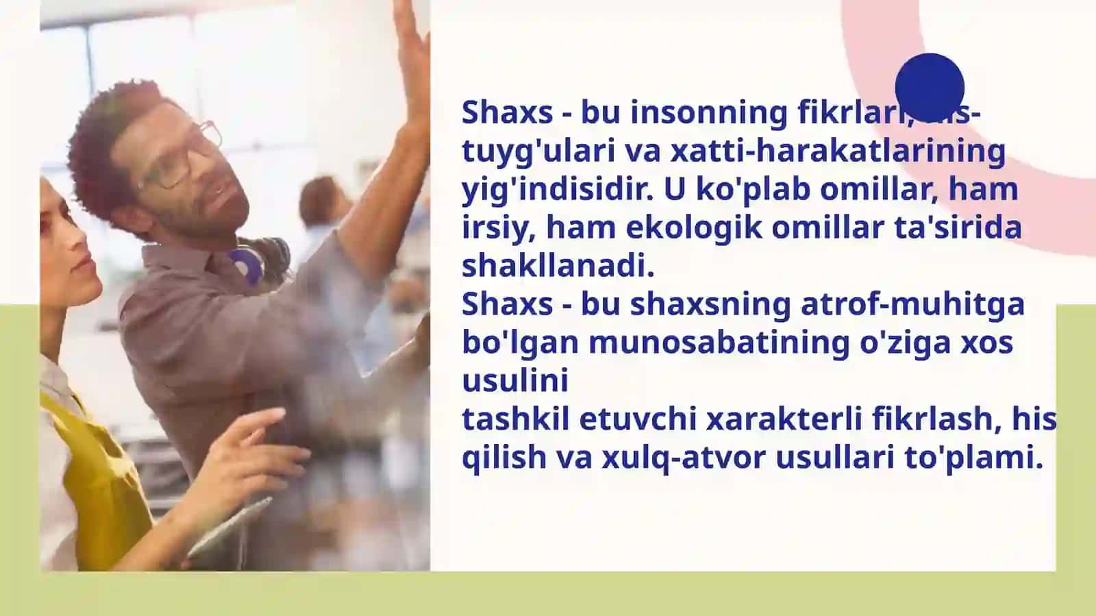 SHAXSLAR, GURUHLAR VA JAMOALAR 3