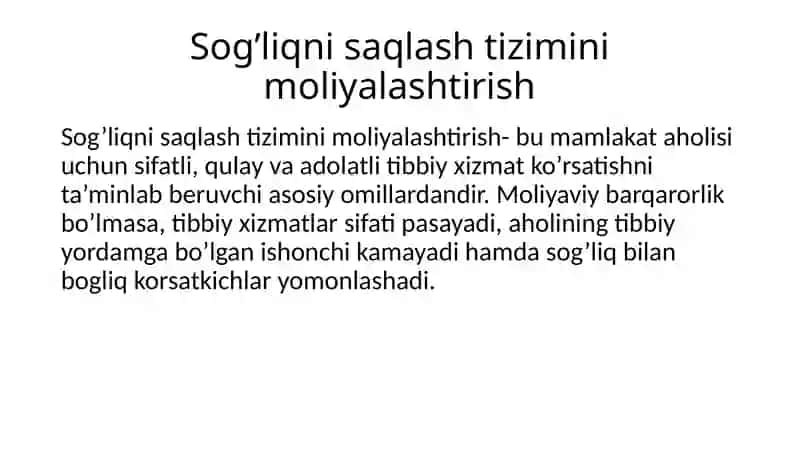 Sog'liqni saqlashni mablag' bilan ta'minlash 3