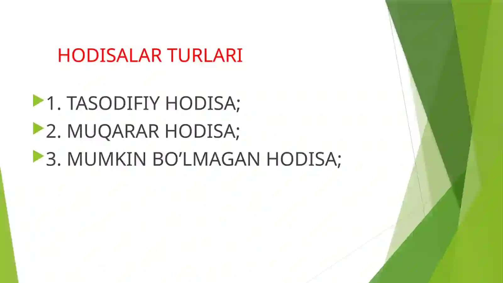 OLIY MATEMATIKA FANIDAN MUSTAQIL ISH 3