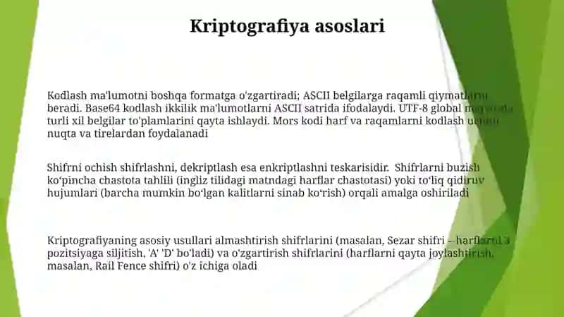 Axborotlarni kodlash va dekodlash 3