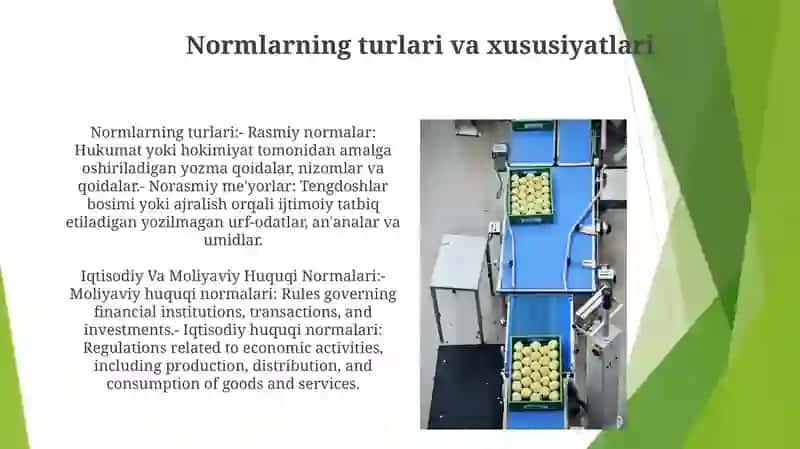 Iqtisodiy Va Moliyaviy Huquqi Normalari Tushunchasi, Tasnifi 3