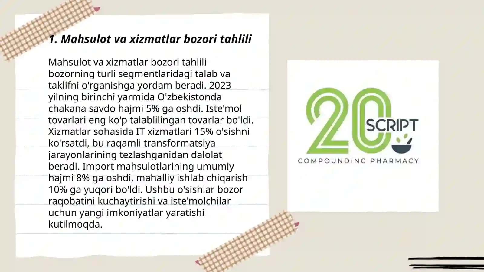 Mahsulot va xizmatlar bozori tahlili 3