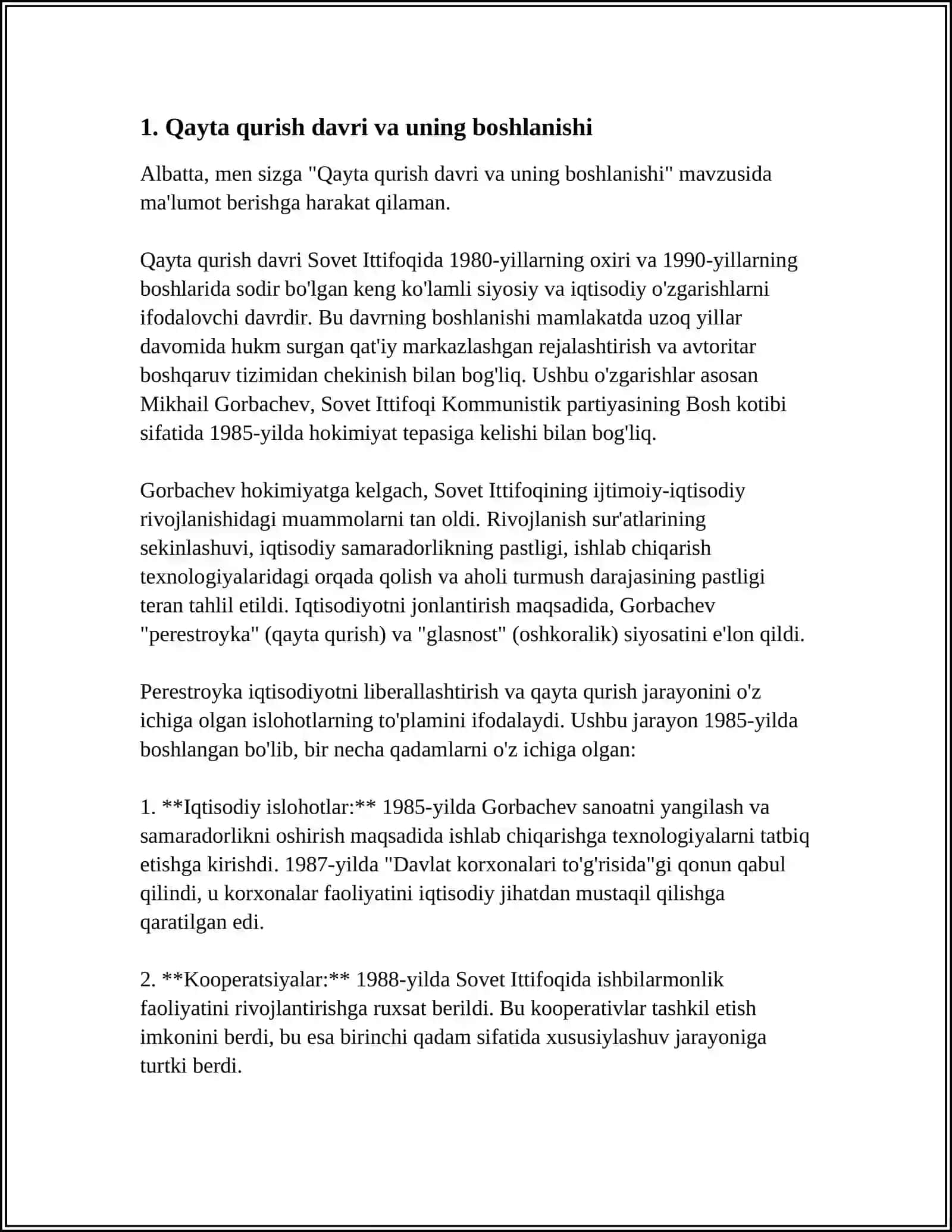 QAYTA QURUSH YILLARIDA OʻZBEKISTONDAGI IJTIMOIY-SIYOSIY VAZIYAT 3