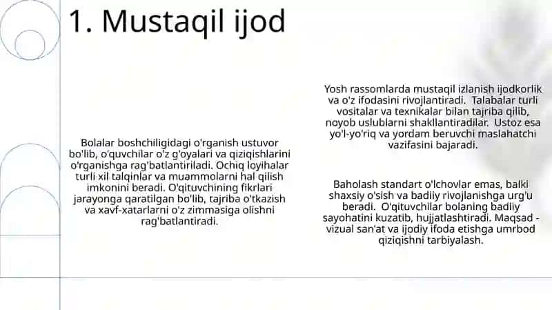 Tarbiyachining bolalarni tasviriy faoliyatga o'rgatish jarayoni 3